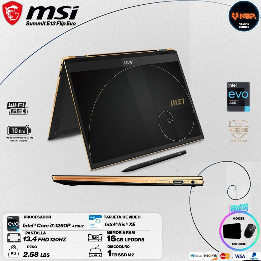 Laptop MSI Summit E13 Flip EVO