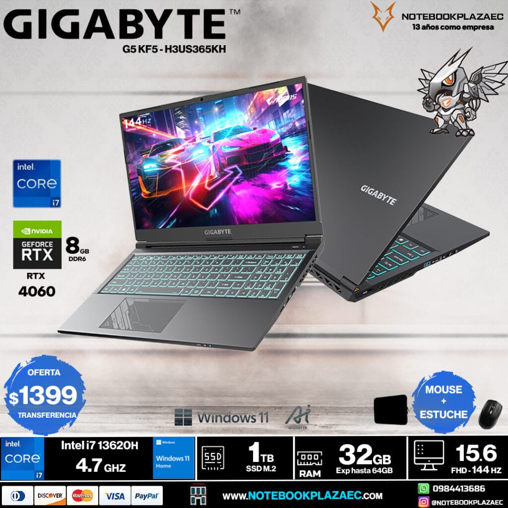 Laptop Gigabyte G5