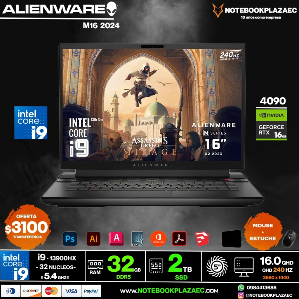 Laptop Alienware M16 i9