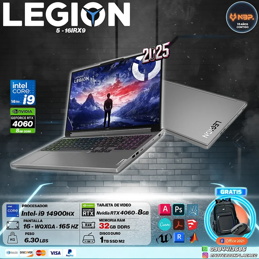 Laptop Lenovo LEGION 5 16IRX9