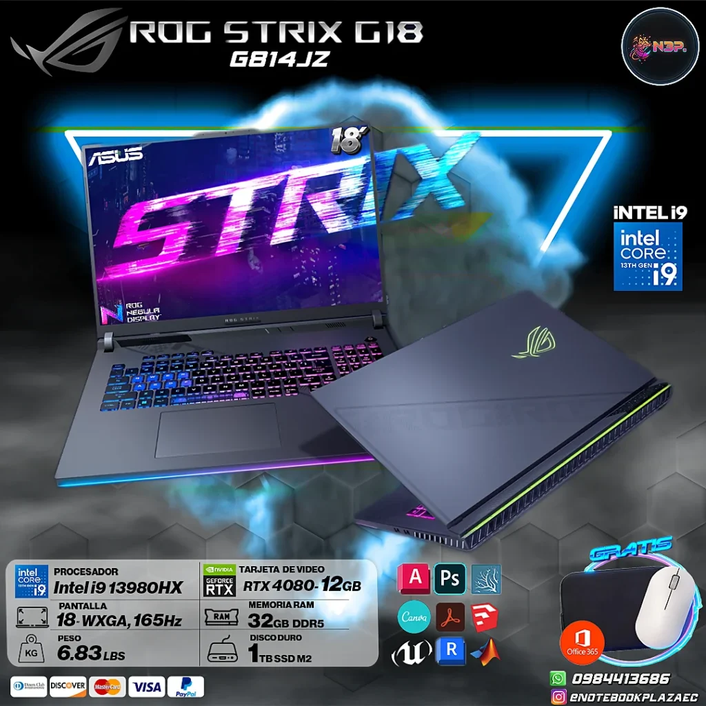 Laptop Asus ROG Strix G18 G814JZ