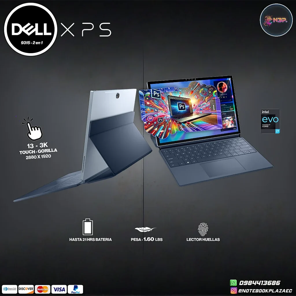 Laptop Dell XPS 13 9315 3K 2 en 1