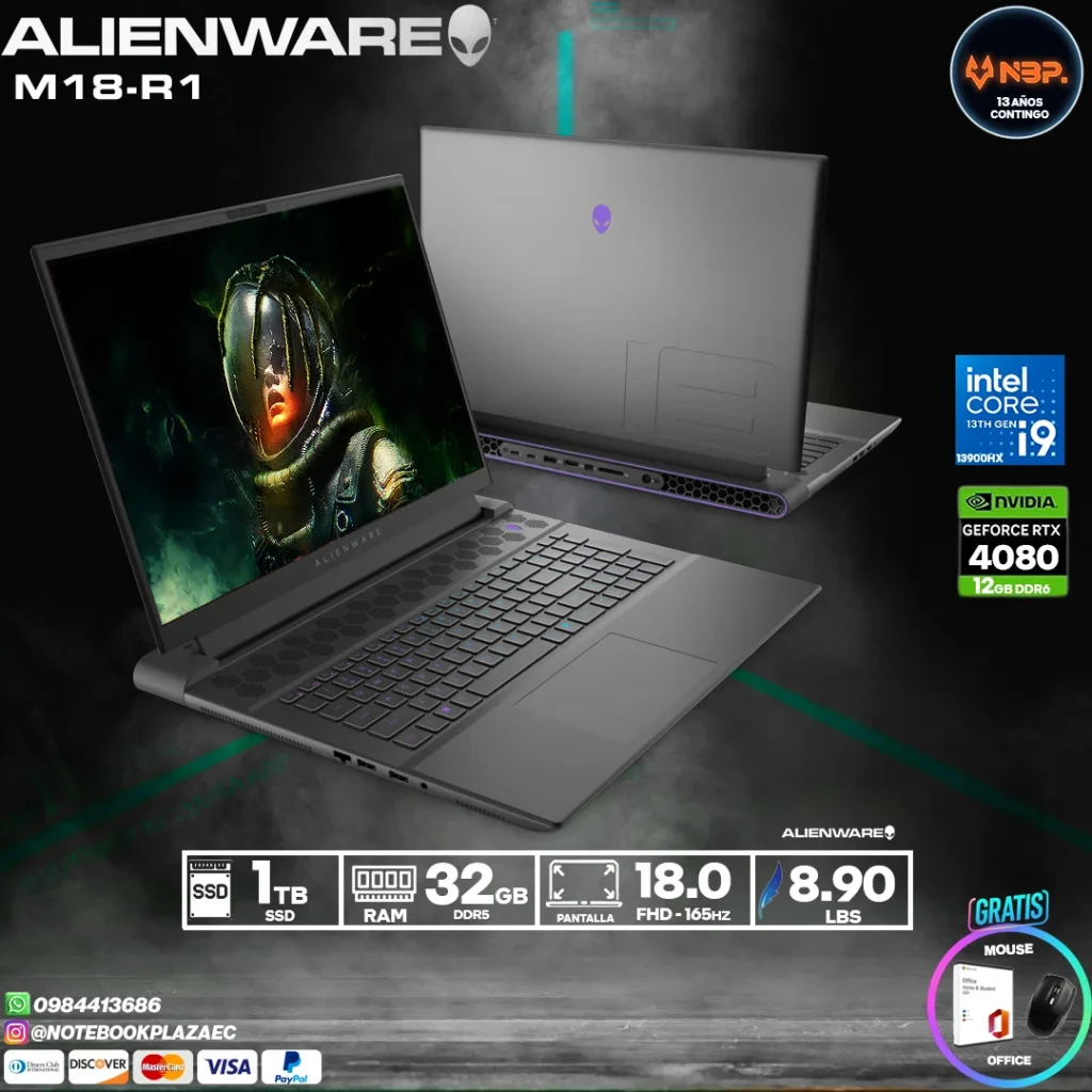 Laptop Alienware M18 R1 i9