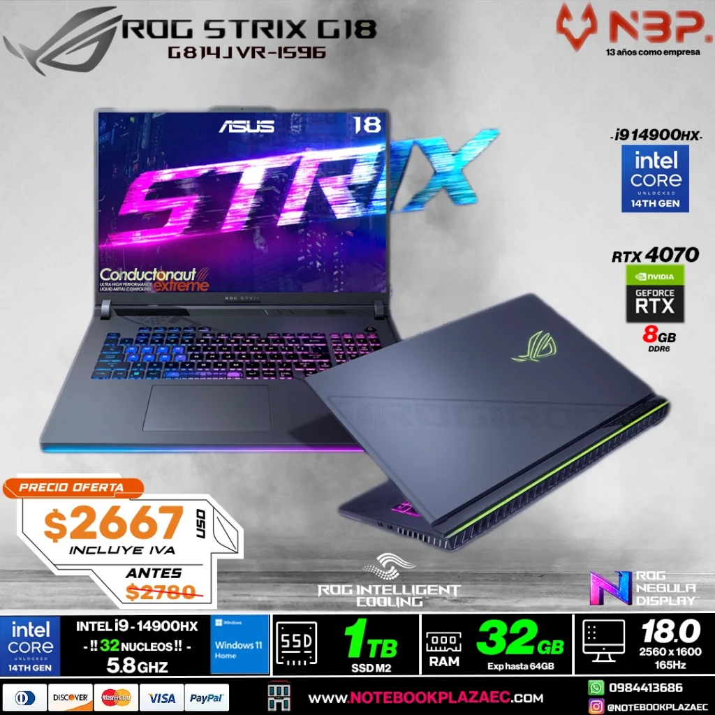 Laptop Asus ROG Strix G18 G814JIR