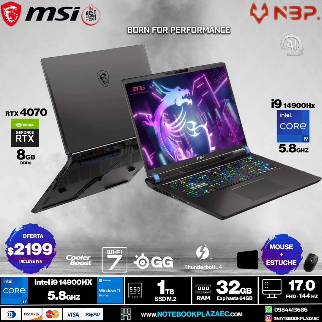 Laptop MSI Vector 17 HX A14