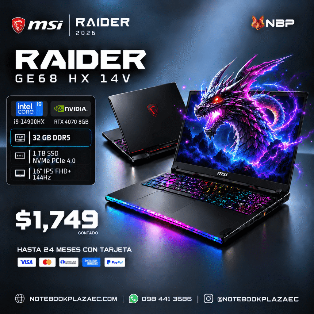 Laptop MSI RAIDER GE68HX 14V