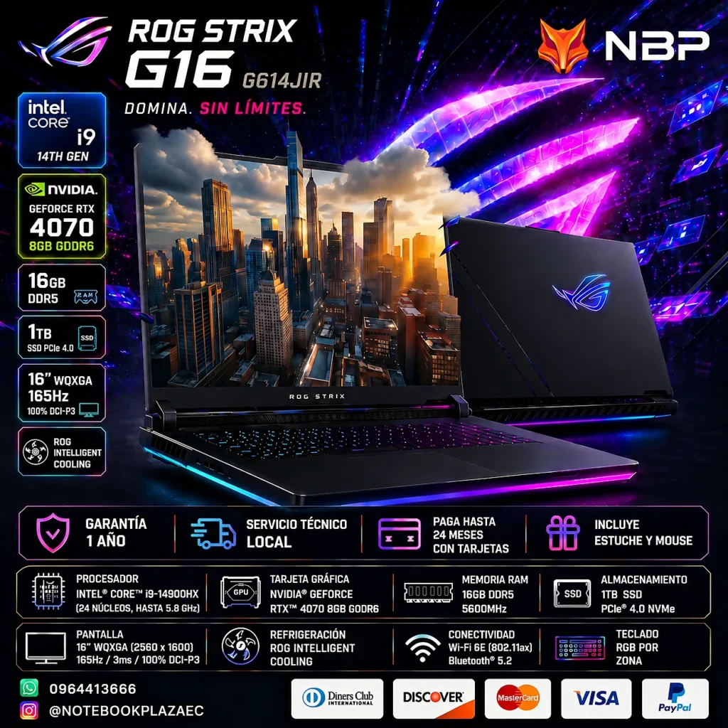 Laptop Asus Rog Strix G16 G614