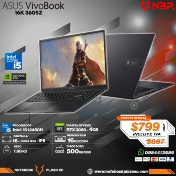 Laptop ASUS Vivobook K3605ZC