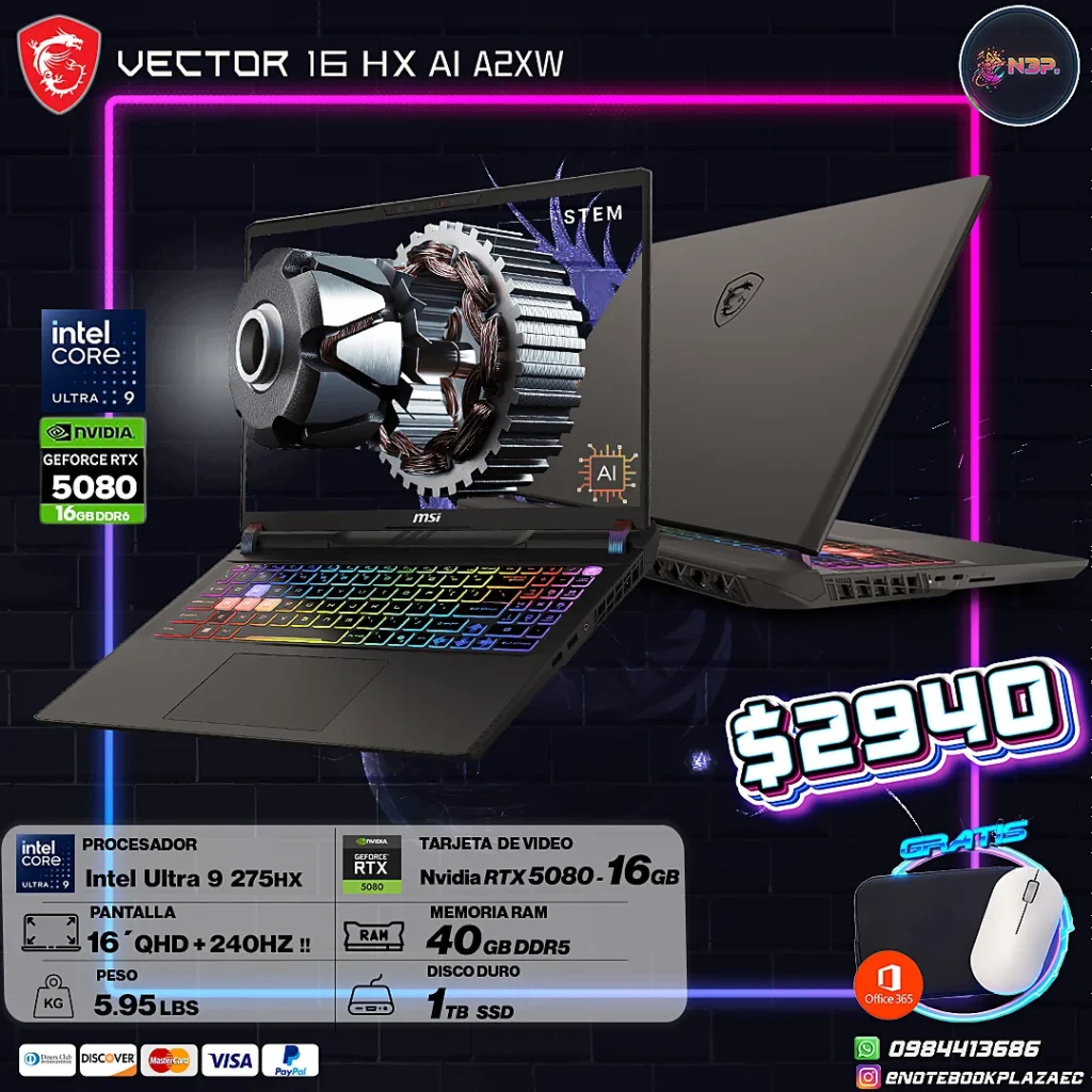 Laptop MSI Vector 16HX AI