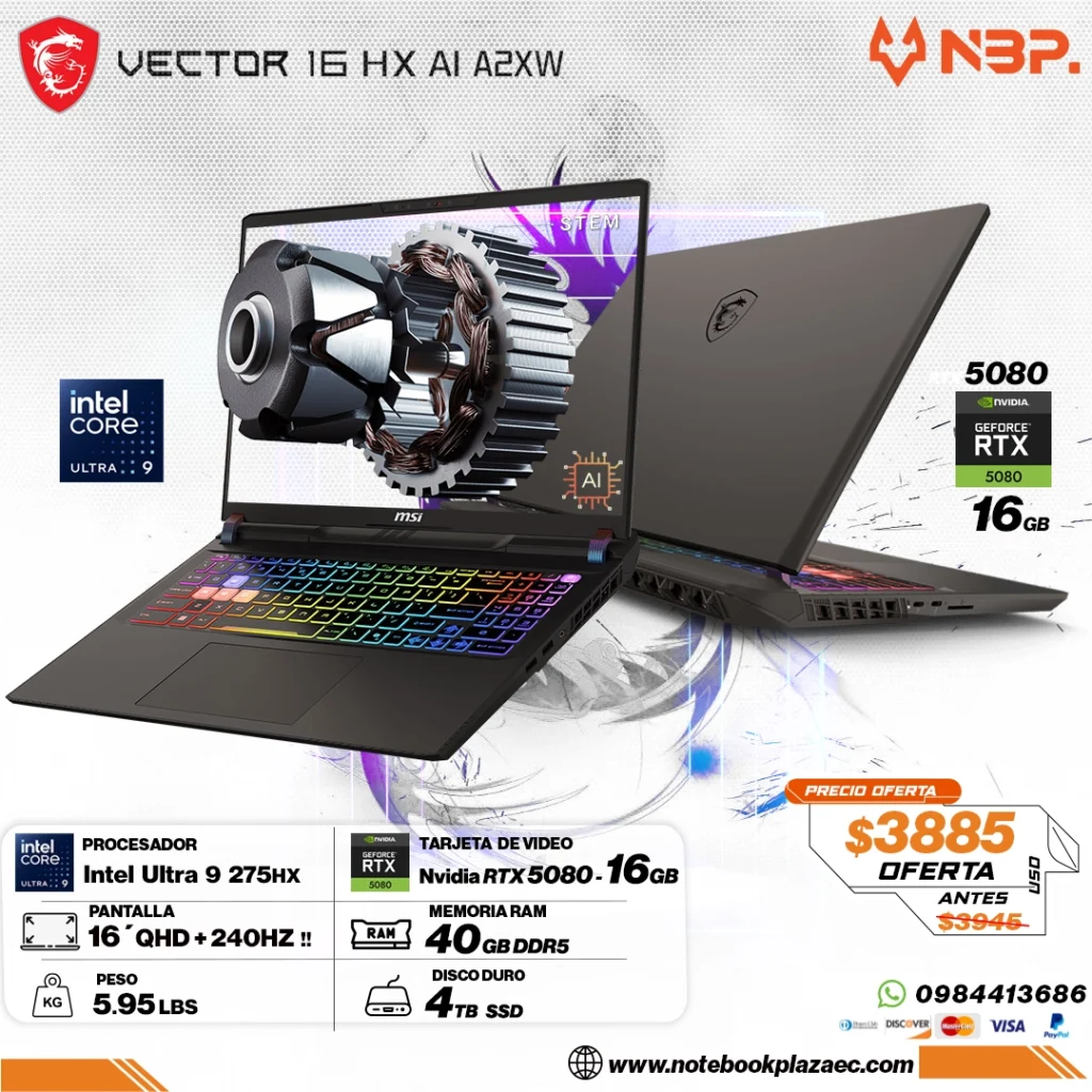 Laptop MSI Vector 16HX AI