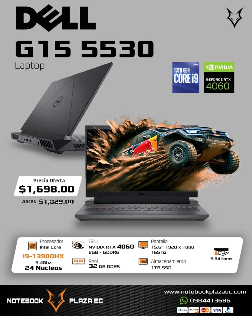 Laptop Dell G15 5530 i9