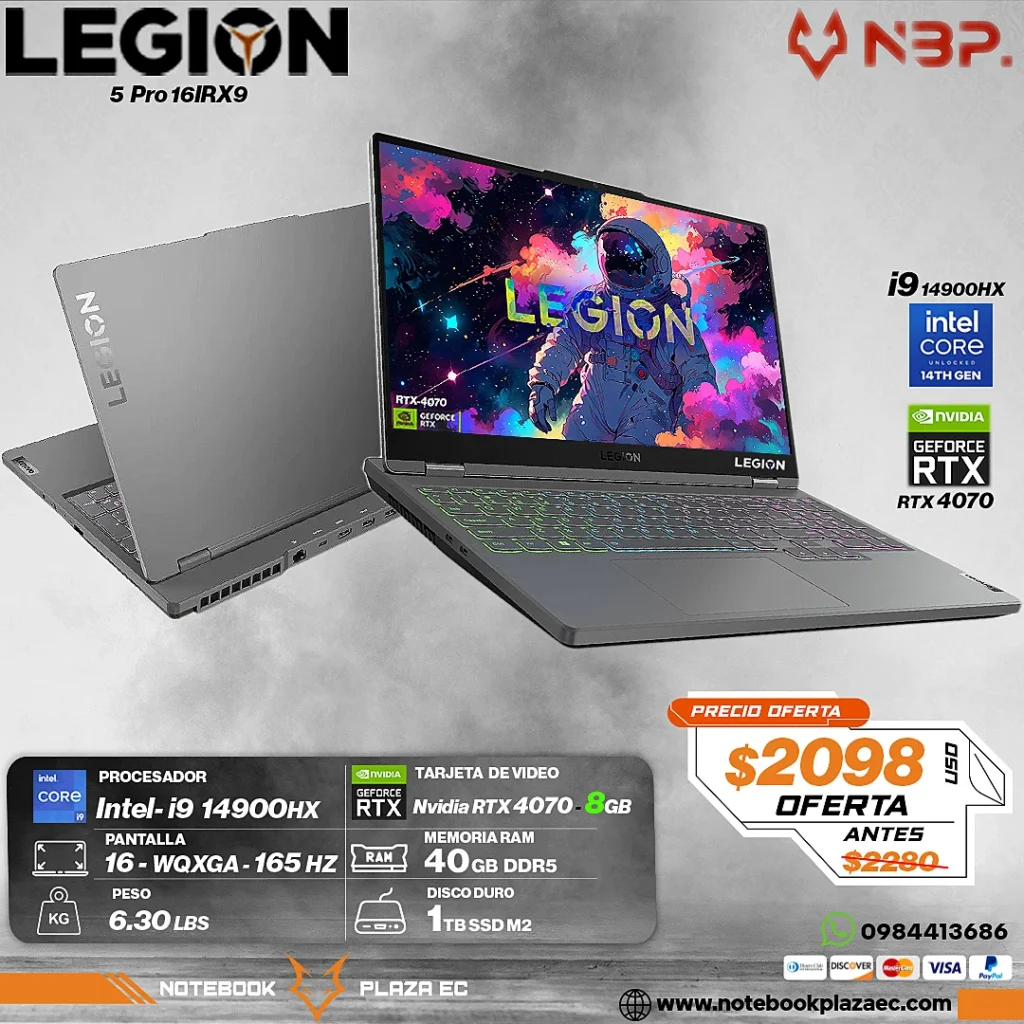 Laptop Lenovo LEGION 5 16IRX9 i9