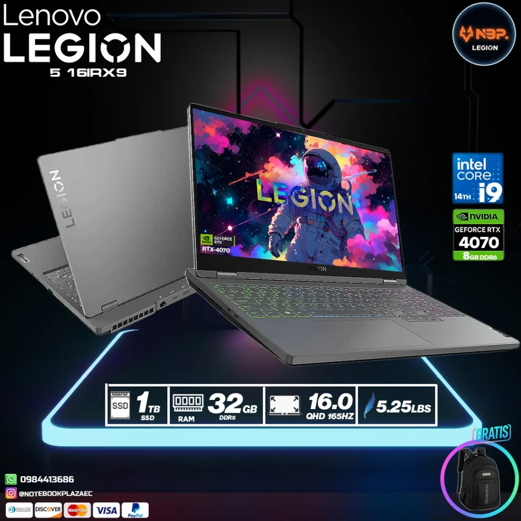 Laptop Lenovo LEGION 5 16IRX9 i9