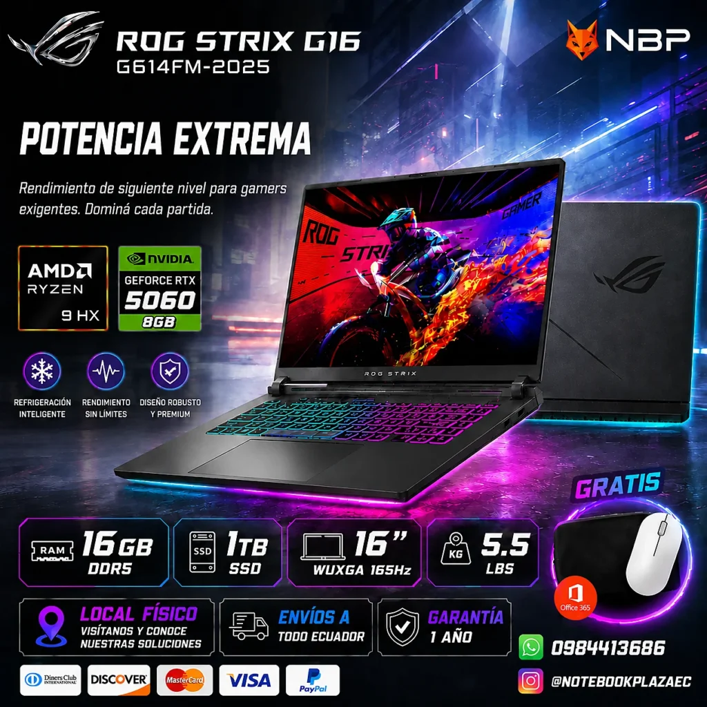 Laptop ASUS ROG Strix G16 G614FM