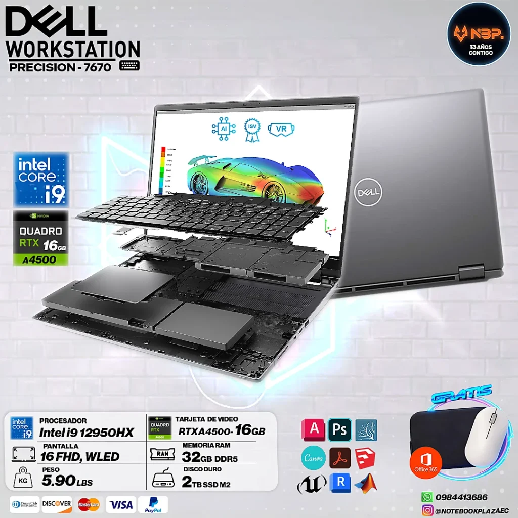Laptop Dell Precision 7670