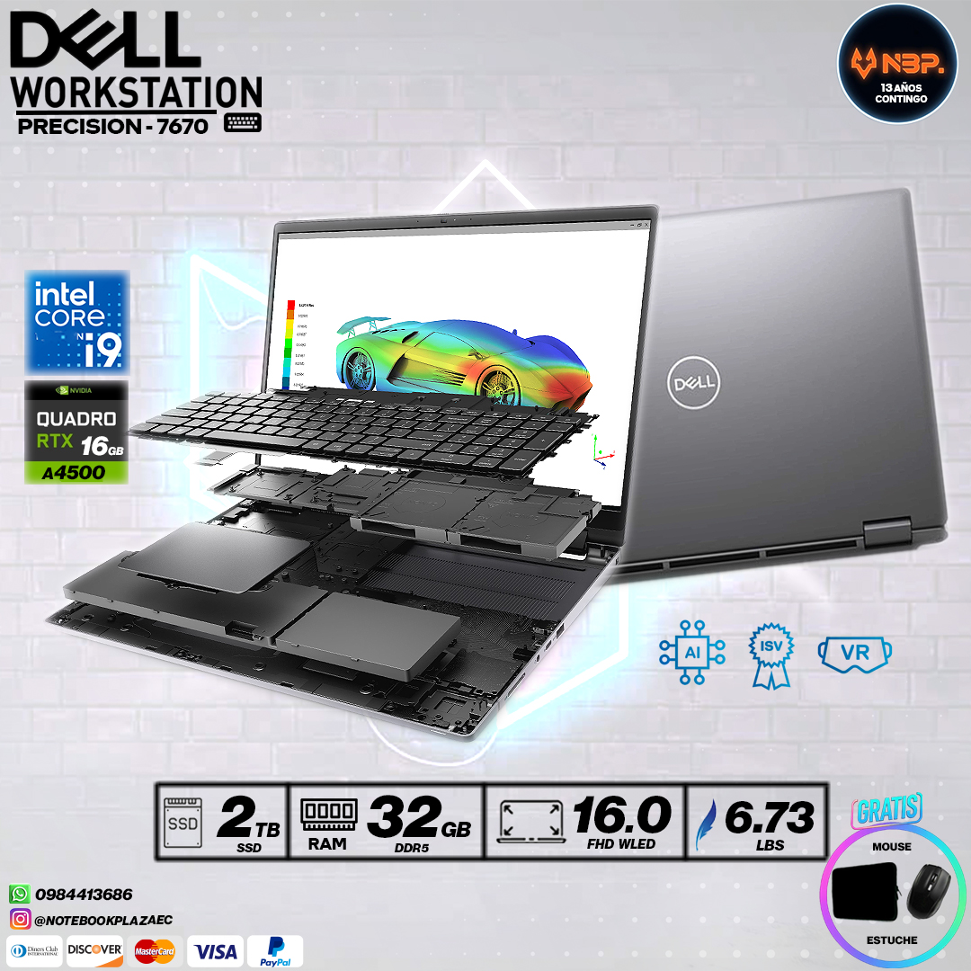 デル Precision 7670 i7 32GB 1TB ワークステーション Precision 7670 16 Inch Mobile Workstation | Dell USA
