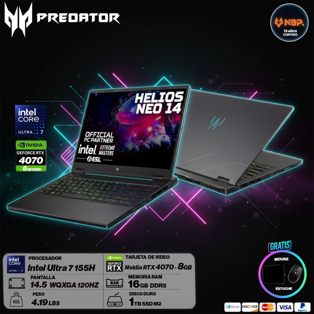 Laptop Acer Predator Helios Neo 14