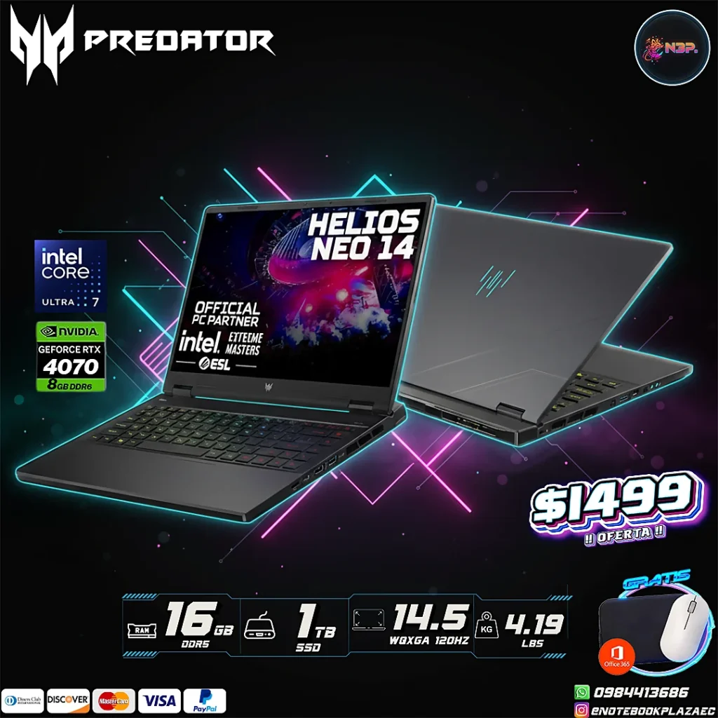 Laptop Acer Predator Helios Neo 14