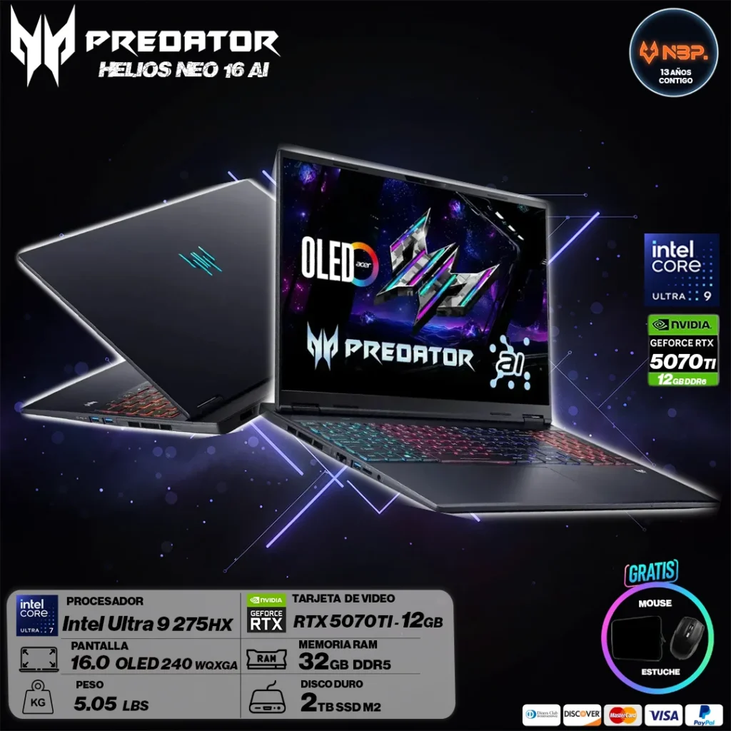 Laptop Acer Predator Helios Neo 16S AI