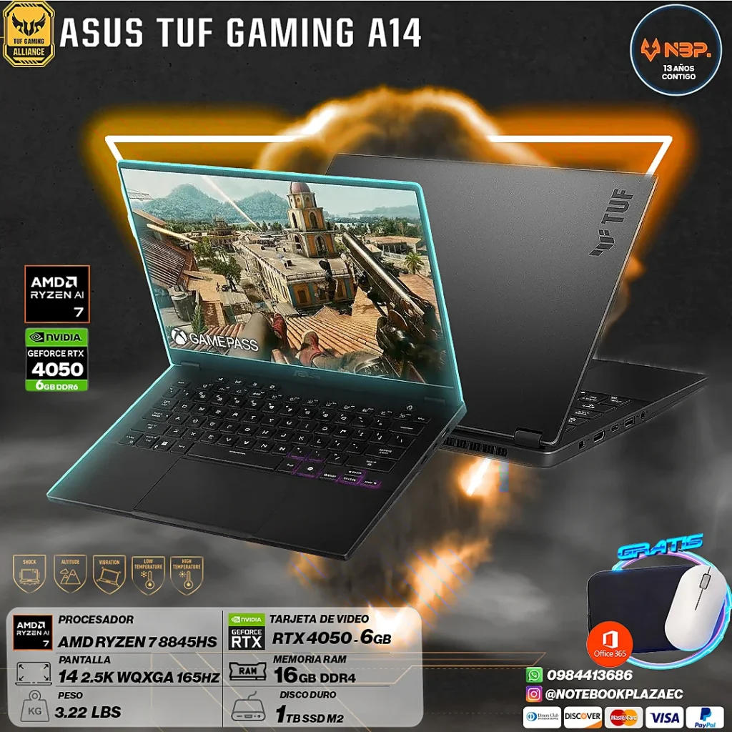 Laptop ASUS TUF A14 FA401UU
