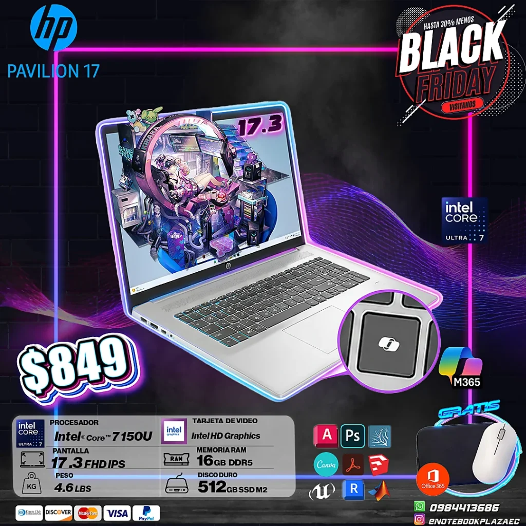 Laptop HP 17 CN 4071CL