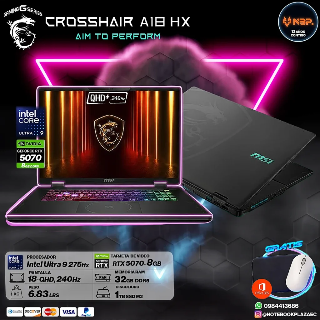 Laptop MSI Crosshair 18 HX AI