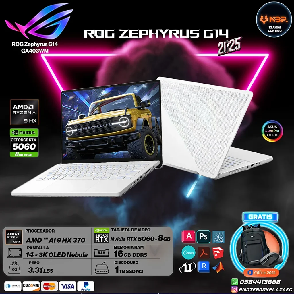 Laptop ASUS ROG ZEPHYRUS G14 GA403UM