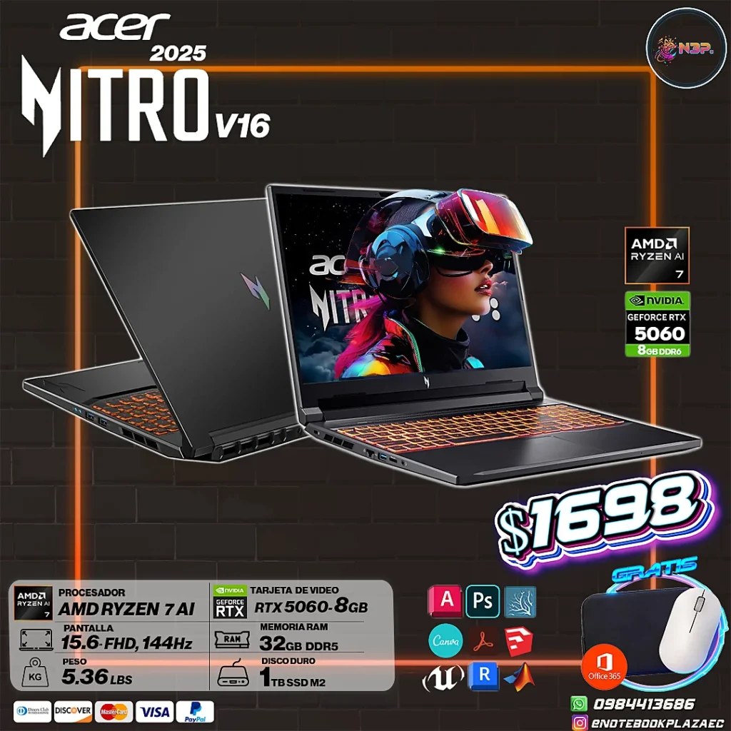 Laptop Acer Nitro V 16 AI