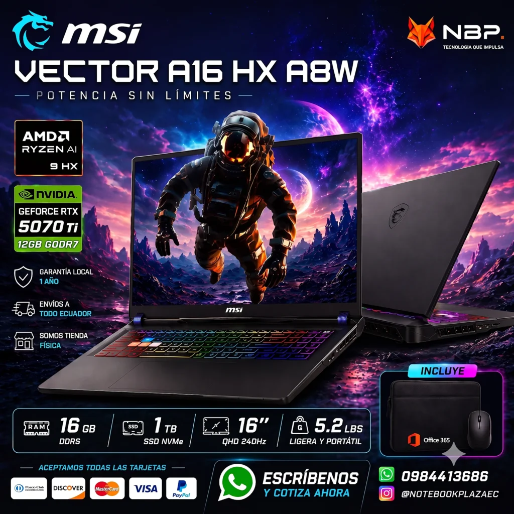 Laptop MSI Vector A16 HX A8WHG