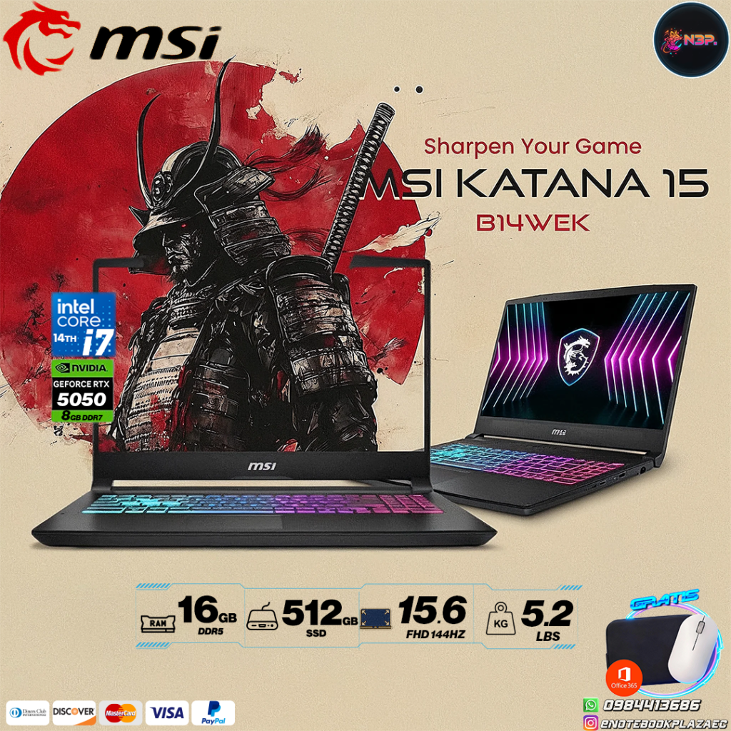 Laptop MSI Katana 15 B14WEK