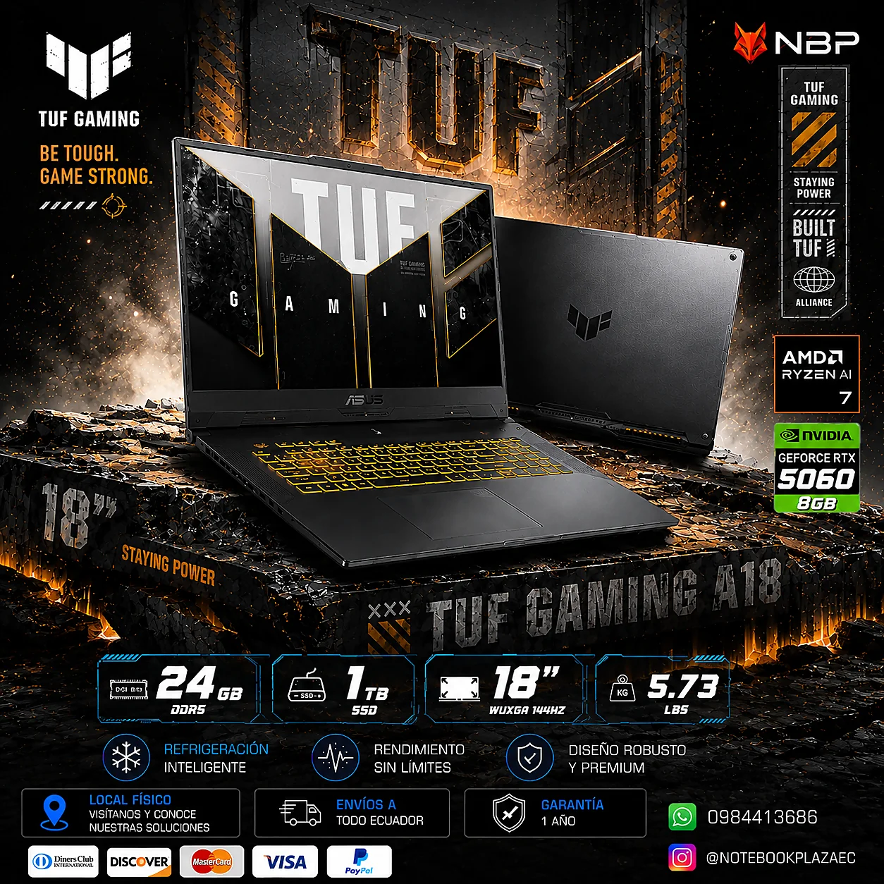 Laptop Asus TUF 18 FA808UM