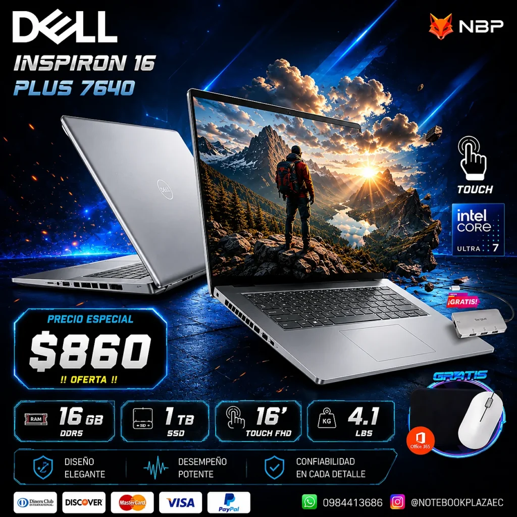 Laptop Dell Inspiron 16 Plus 7640