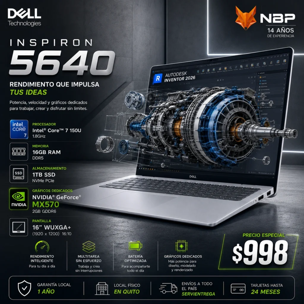 Laptop Dell Inspiron 16 5640