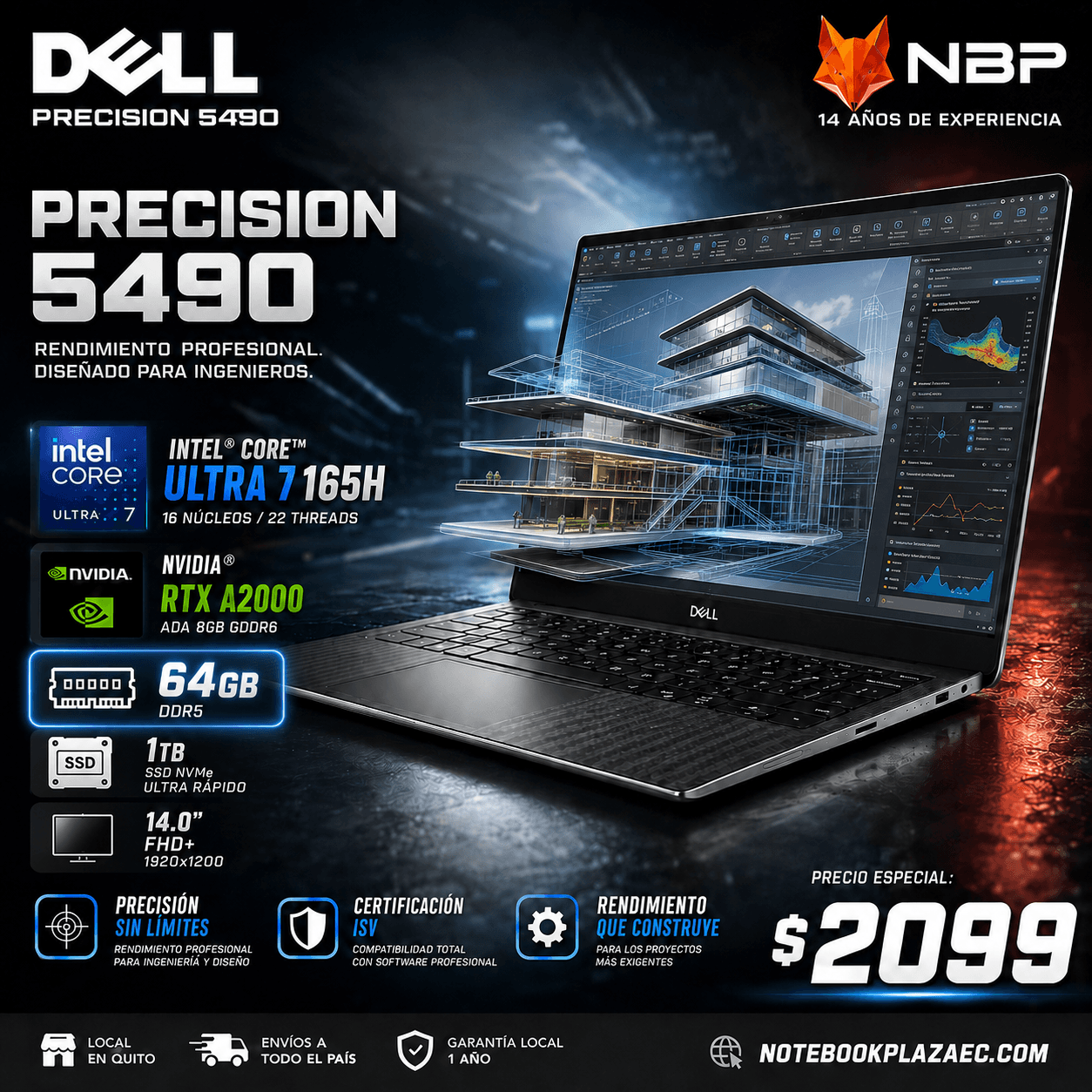 Laptop Dell Precision 5490