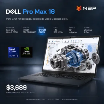 Laptop Dell Pro Max 16 Intel Ultra 9 - 64GB Ram - Nvidia RTX PRO 2000